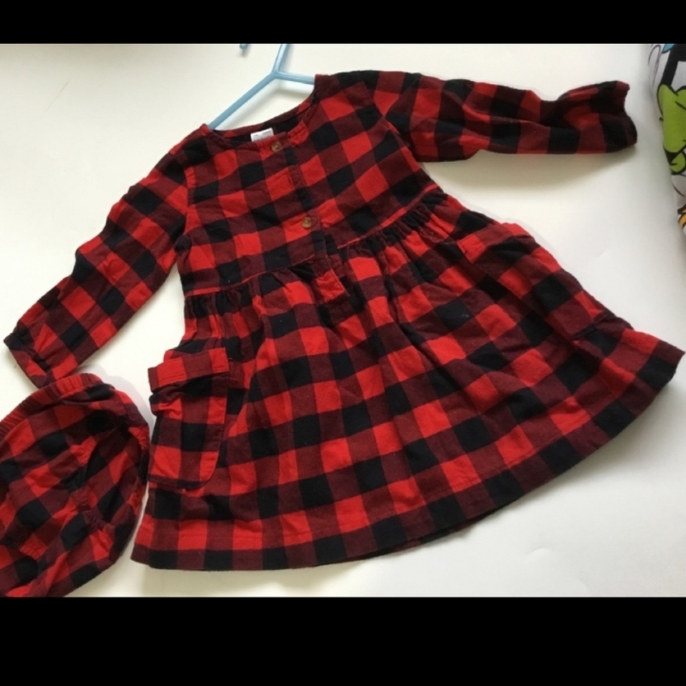 Carter's girl dress 12 month  2 pieces